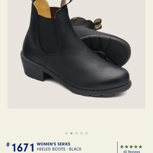 Blundstone heeled black leather boot